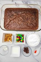 Snowman Brownies