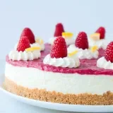 No-Bake Lemon Raspberry Cheesecake