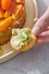 Savory Basil Pesto Cheesecake Dip