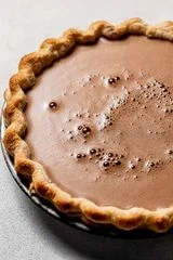 Dark Chocolate Chess Pie