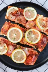 Sweet and Smoky Salmon with Shallots and Lemon