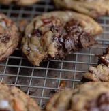 Brown Butter Toffee Pretzel Chocolate Chip Cookies