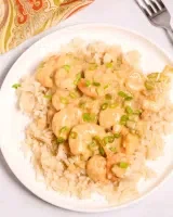 Creamy Garlic Shrimp and Rice