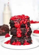 Paleo Raspberry Brownies