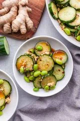 Spicy Edamame Cucumber Salad