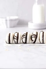 Almond Chocolate Coconut Macarons