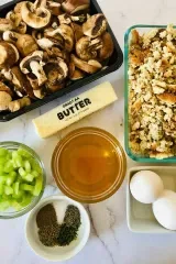 Crock Pot Stuffing with Mushrooms