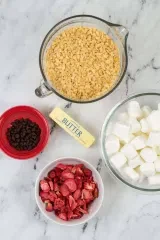 Strawberry Chocolate Rice Krispie Treats