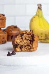 Vegan Banana Chocolate Chip Muffins