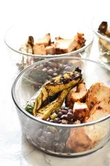 Meal Prep Chipotle Grilled Chicken with Seasoned Black Beans and Zucchini