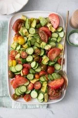 Avocado Cucumber Tomato Salad