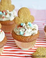 Gingerbread Man Cupcakes