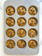 Flourless Pumpkin Chocolate Muffins