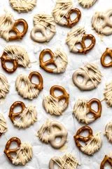 Caramelized White Chocolate Covered Pretzels