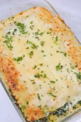 Sausage Vegetable White Sauce Lasagna
