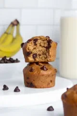 Vegan Banana Chocolate Chip Muffins