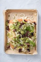 Salmon with Fennel, Citrus, and Olives
