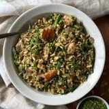 Hot Smoked Salmon Farro Salad