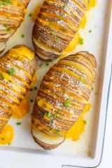 Cheesy Hasselback Potatoes