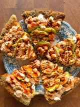 Crunchy Tuna Sushi Pizza 