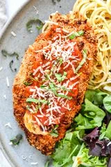 Air Fryer Stuffed Chicken Parmesan