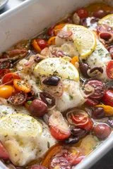 Mediterranean Baked Cod