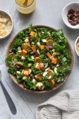 Winter Roasted Vegetable Kale Salad