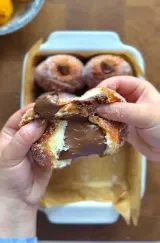Nutella Stuffed Bomboloni