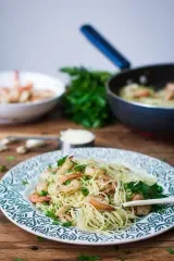 Garlic Buttered Shrimp Pasta