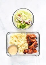Air Fryer Honey Sriracha Chicken Bowls