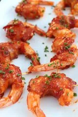 Barbecue Bacon Wrapped Shrimp