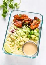 Air Fryer Honey Sriracha Chicken Bowls