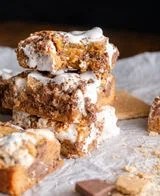 Chewy and Gooey Brown Butter S'mores Blondies
