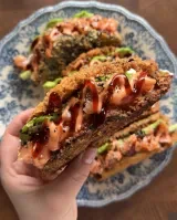 Crispy Sashimi Sushi Tacos
