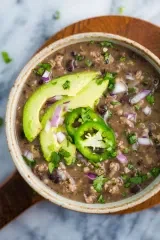 Spicy Black Bean Stew w/ Turkey