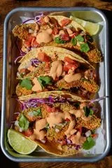Crispy Avocado Tacos with Chipotle Crema