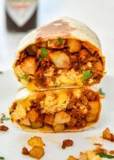 Meal Prep Soy Chorizo Breakfast Burritos