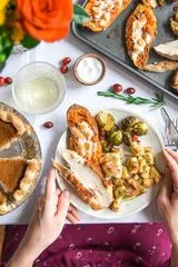 Sheet Pan Thanksgiving Dinner for 2