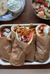 Homemade Gyros with Tzatziki