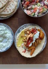 Homemade Gyros with Tzatziki