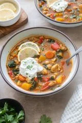 Moroccan Chicken Soup with Chickpeas
