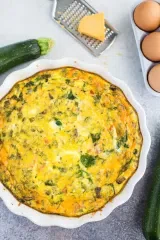 Zucchini Crust Quiche