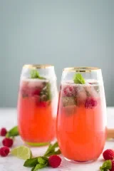 Raspberry Virgin Mojito
