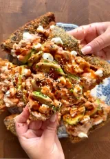 Crunchy Tuna Sushi Pizza 