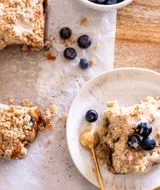 Brown Butter Earl Grey Blueberry Coffee Cake