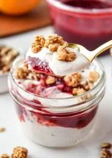 Cinnamon Orange Cranberry Yogurt Parfaits