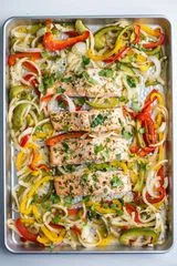 Sheet Pan Garlic Lime Salmon