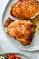 Air Fryer Bone-In Crispy Chicken Thighs