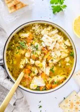 White Bean Lemon Chicken Soup