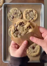 Bakery-Style Double Chocolate Chip Cookies